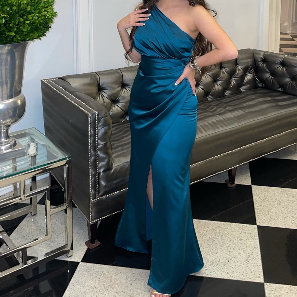 Satin Long Prom Dress Gown